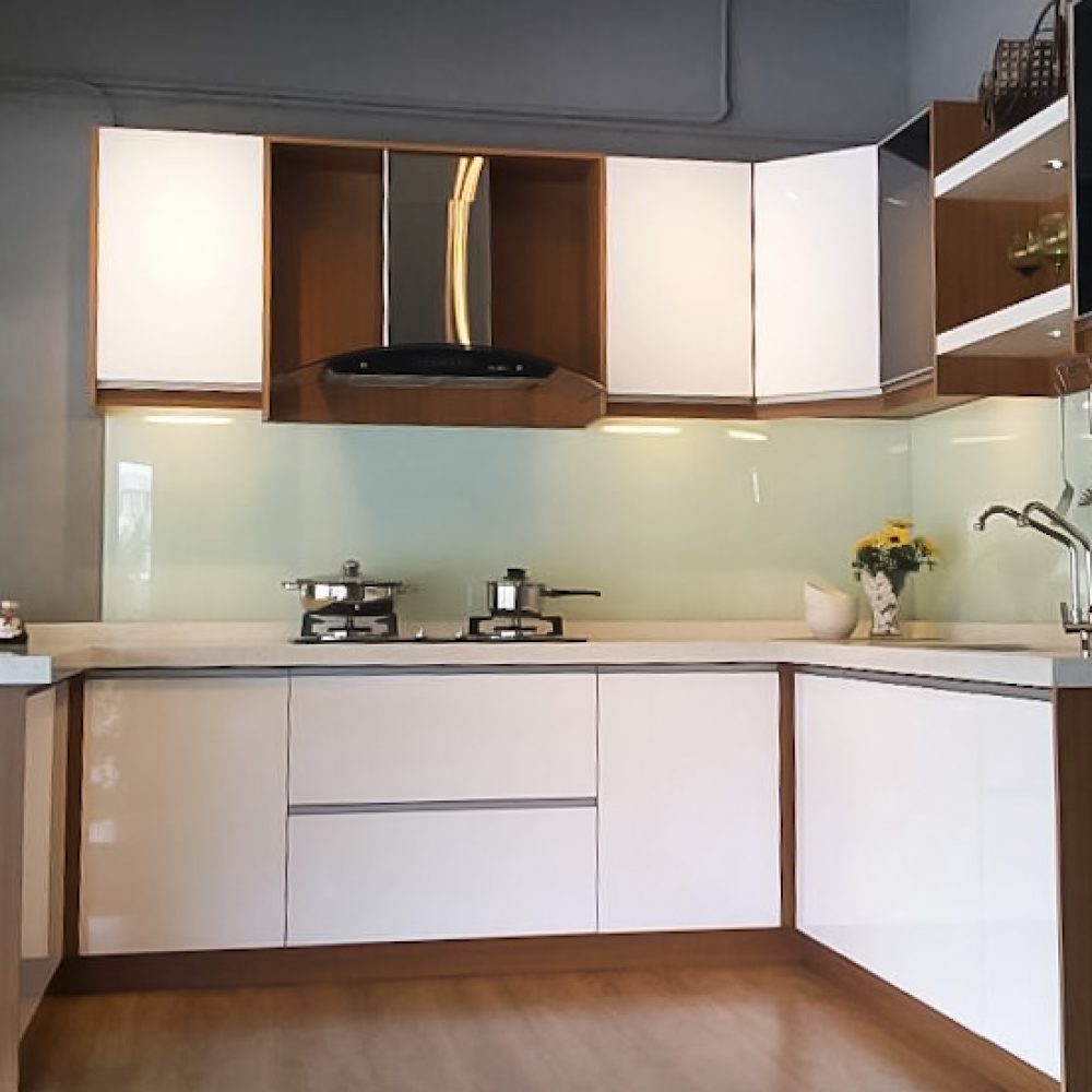 Modern White 4G Kitchen Cabinet