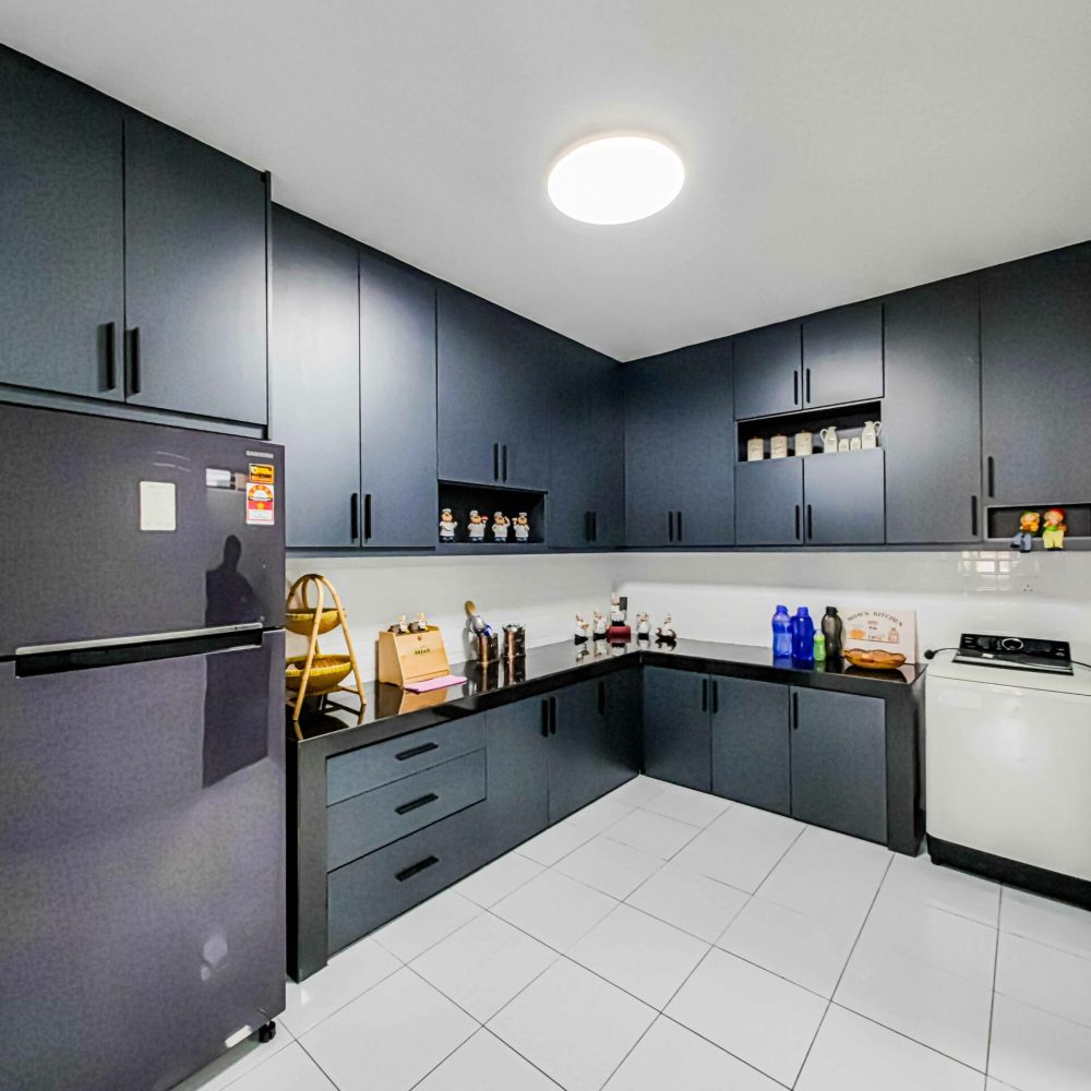 Grey Melamine Kitchen Cabinet at Putra Ria